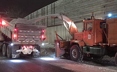 Photo of a MnDOT snow blower.